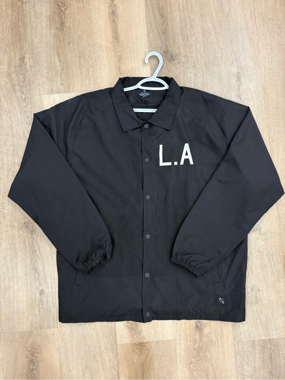 Peace Collection L.A. Black Coaches Style Jacket
